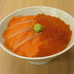 サーモン・いくら丼