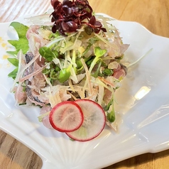 薬味たっぷり鯵のたたき