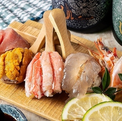 活 車海老のスプーン寿司　1貫