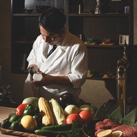 鹿児島県内の食材を利用。熟練料理人が仕立ててご提供。