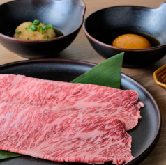 名物 大判焼肉 とろ肉３秒炙り ( 月見 &nbsp;) 一人前