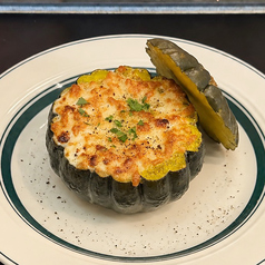 丸ごと食べられるカボチャグラタン