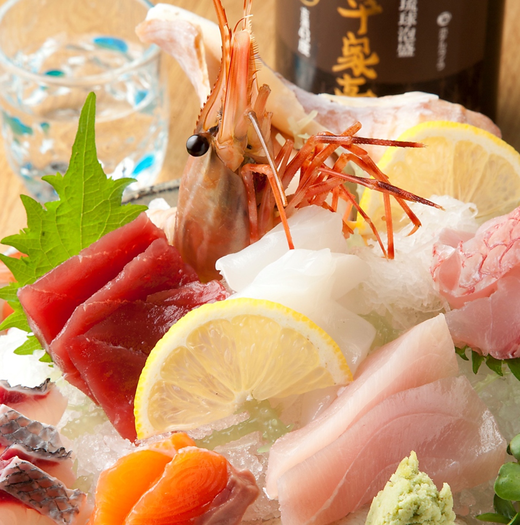 自慢の鮮魚のびっくり盛り★