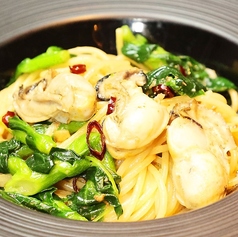 おススメ牡蠣と菜の花のパスタ