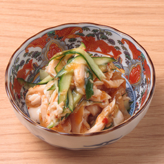 鶏むね肉と中華くらげ