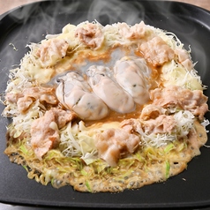 牡蠣バター醤油もんじゃ焼き