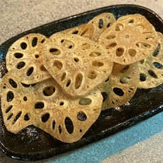 レンコンチップス・唐揚げ