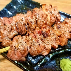 国産牛の串焼き　希少牛の肩バラ肉(別名ブリスケ)