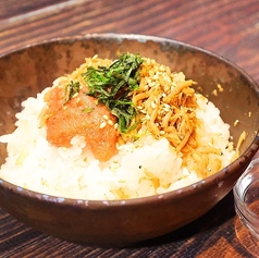 甘辛シラスと明太子のご飯