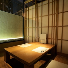 カウンター以外は全て個室！ゆったりお料理を楽しめます。 