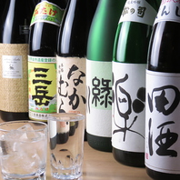 豊富な日本酒・焼酎