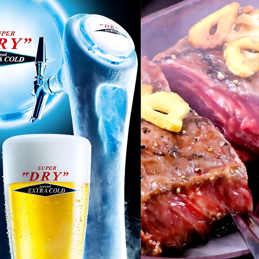 贅沢なひととき。カルビやホルモン、1ポンドステーキや氷点下生ビール付き食べ飲み放題プラン♪