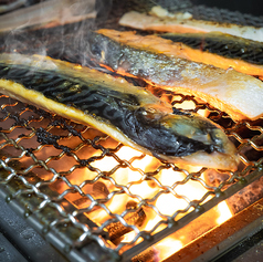 備長炭使用した炭火焼きランチ