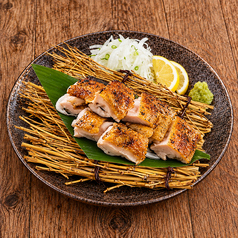 地鶏ももの藁焼き葱みょうがまみれ