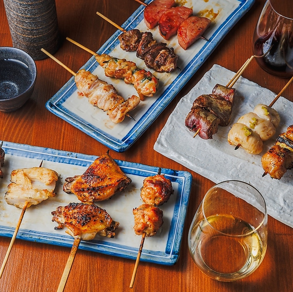 2時間飲み放題付きのコースもご用意！鍋物や自慢の焼き鳥、デザートまでついて各種宴会にオススメ◎