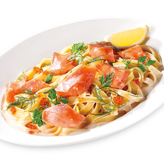 サーモンとレモンクリームフェットチーネ　R/L