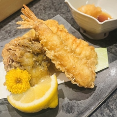 柚子七味天ぷら(エビ、舞茸、さつまいも)