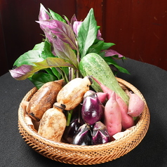 旬の加賀野菜や能登野菜を使用したコースの写真