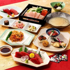 本まぐろと名古屋飯 花かるたのコース写真