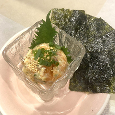 サーモンとチーズのなめろう