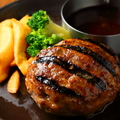 料理メニュー写真&nbsp;【ポテトフライ付】和牛ハンバーグステーキ　120g