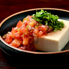 冷奴　和風トマトサルサ
