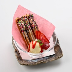 いちごとチョコのチュロスブーケ