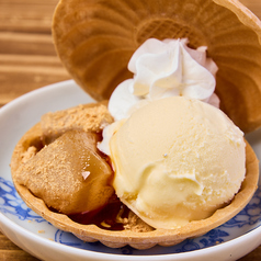 黒蜜わらび餅のアイス最中