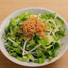 千切りロメインレタスとじゃこのサラダ