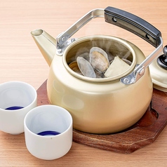 アサリバターのやかん酒蒸し