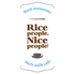 Rice people Nice people! ライスピープル ナイスピープル 名古屋のロゴ