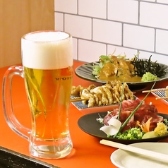 【生ビール中ジョッキ199円！】（税込219円）