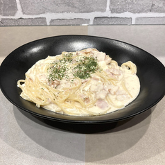 濃厚クリームのパスタ