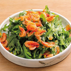 春菊と釜揚げ桜海老のサラダ