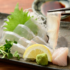 寒平目のお造り