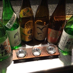 地元の地酒飲み比べ（1～6よりお選び下さい）※悦凱陣を含むと＋120円です。