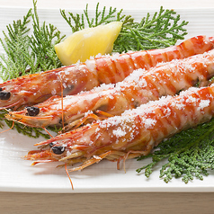 赤エビの塩焼き