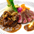 料理メニュー写真&nbsp;神戸牛ハンバーグ＆神戸牛ステーキ