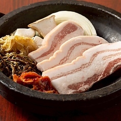 石焼きサムギョプサル(希少!皮つきアグー豚200g)