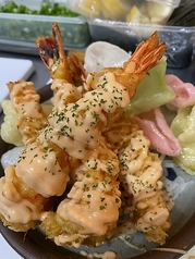 海老チリソース和えor海老マヨネーズ和えの写真
