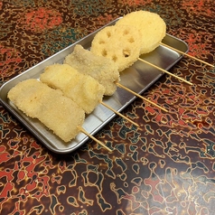 串かつおすすめ五本盛り