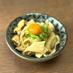 香味ネギの鶏皮ポン酢
