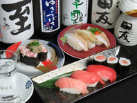 鮮魚専門店の魚と厳選の日本酒