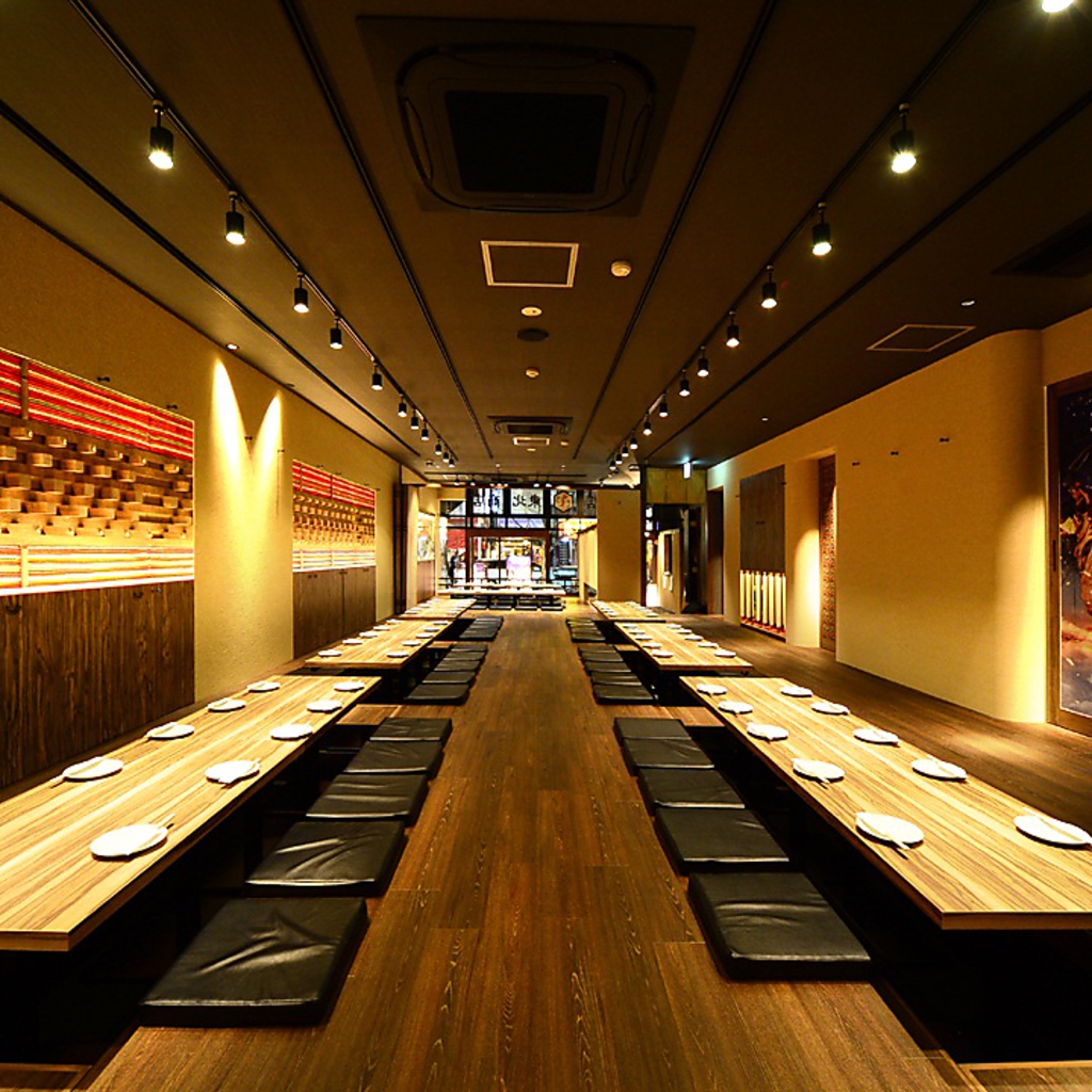 広々としたお席を完備！人数に合わせた個室ご用意！最大130名様まで！