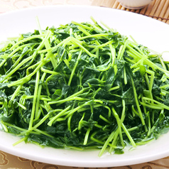 豆苗のニンニク炒め
