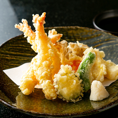 天ぷら刺身定食