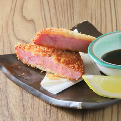 厚切りハムカツ