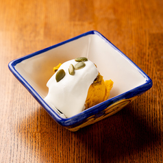 かぼちゃのラムレーズンクリームチーズサラダ