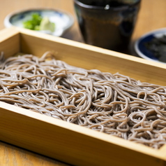 もり蕎麦　別府桜温泉そばつゆと桃太郎のり