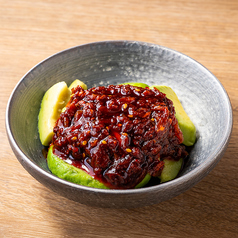 手作りラー油のよだれアボカド